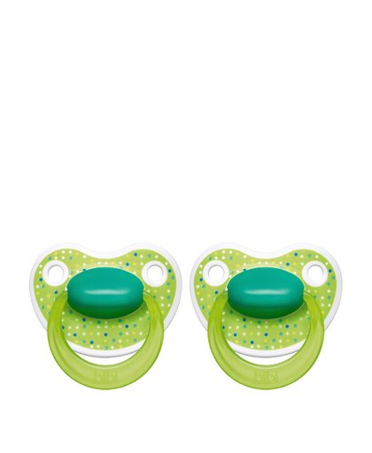Happiness Dental fopspeen Lovely Dots 16+ mnd groen (2 stuks)