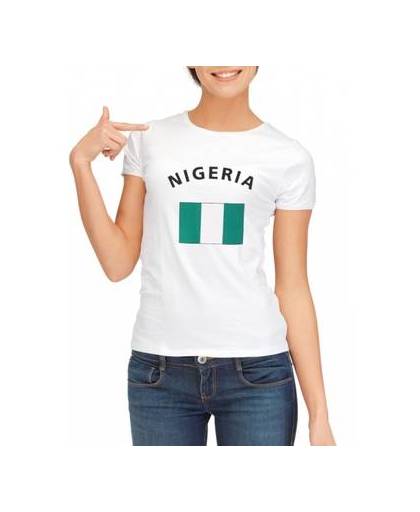 Wit dames t-shirt nigeria s