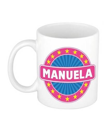 Manuela naam koffie mok / beker 300 ml - namen mokken