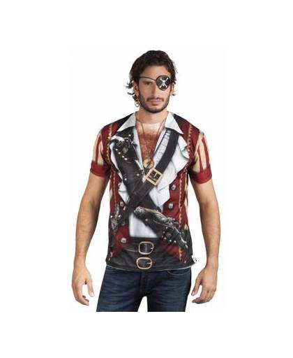Shirt met piraat opdruk m