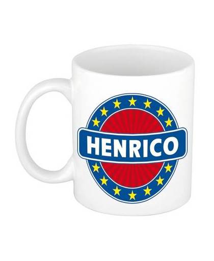Henrico naam koffie mok / beker 300 ml - namen mokken