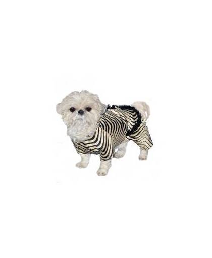 Honden kostuum zebra