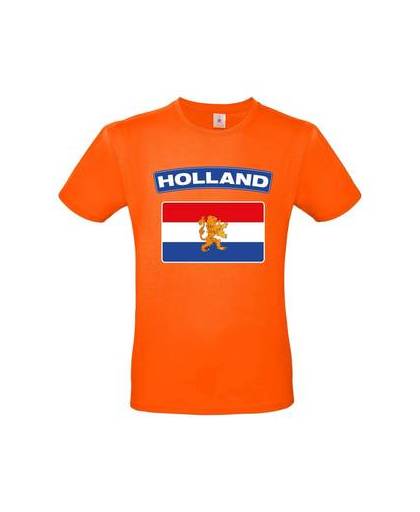Oranje holland vlag grote maten shirt heren 3xl
