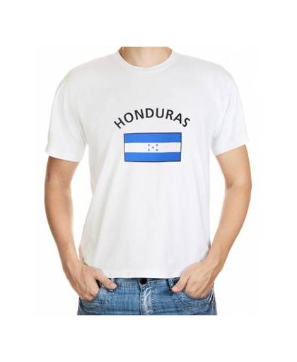 Wit heren t-shirt honduras l