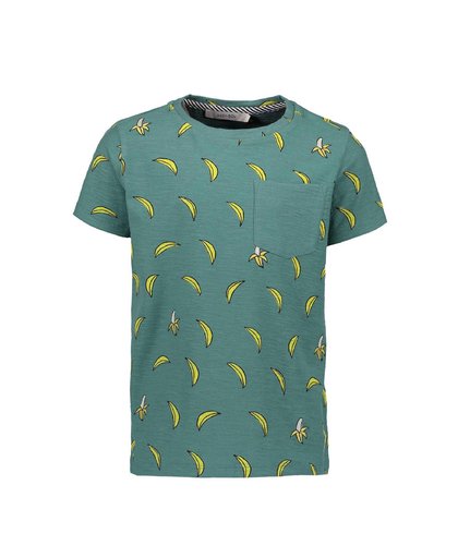 T-shirt met all-overprint groen