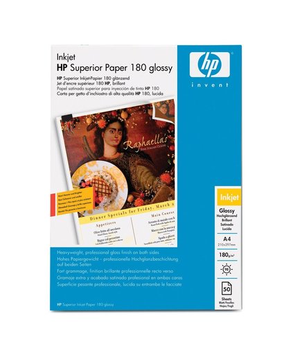 HP Professional inkjetpapier, glanzend, 50 vel, A4/210 x 297 mm papier voor inkjetprinter