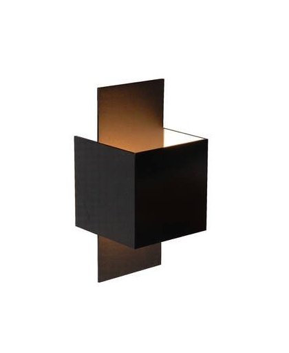 Lucide - cubo wandlamp - zwart
