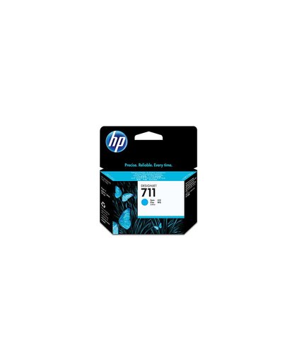 HP 711 cyaan DesignJet , 29 ml inktcartridge
