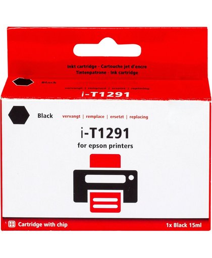 Huismerk T1291 Zwart voor Epson printers (C13T12914011)