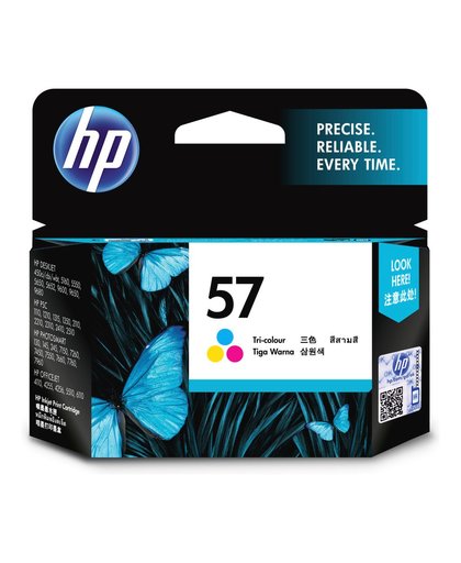 HP 57 originele drie-kleuren inktcartridge