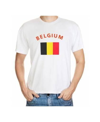 Wit t-shirt belgie heren m
