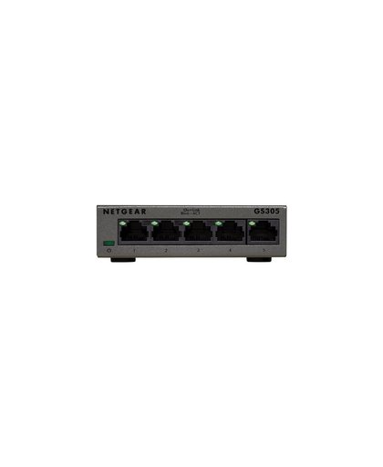 Netgear GS305-100PES Onbeheerde netwerkswitch L2 Gigabit Ethernet (10/100/1000) Grijs netwerk-switch