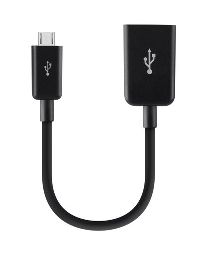 Belkin OTG Adapter MicroUSB naar USB Zwart