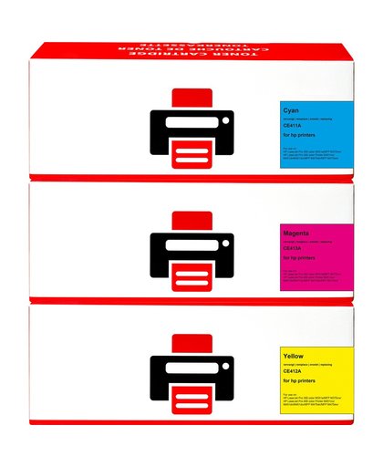 Huismerk 305A Toner 3-Kleuren voor HP printers (CF370AM)