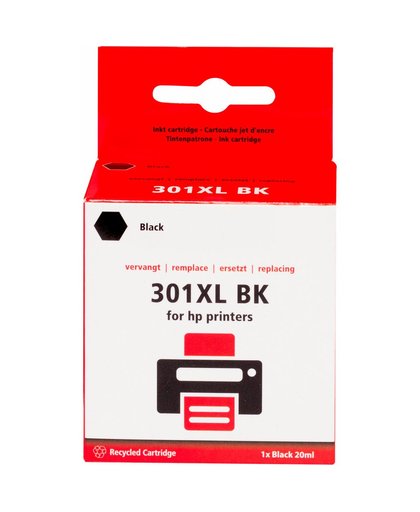 Huismerk 301 Cartridge Zwart XL voor HP printers (CH563EE)