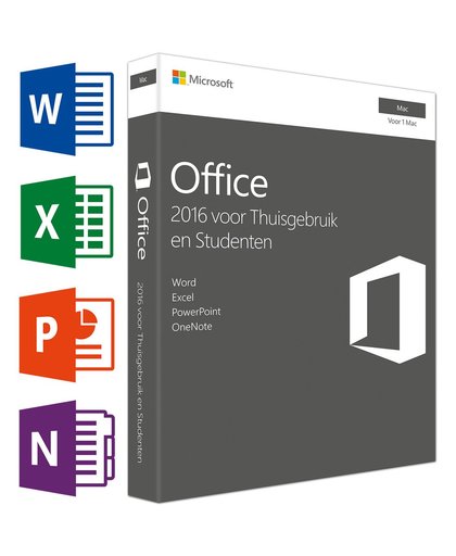 Microsoft Office 2016 Mac Thuisgebruik en Studenten UK