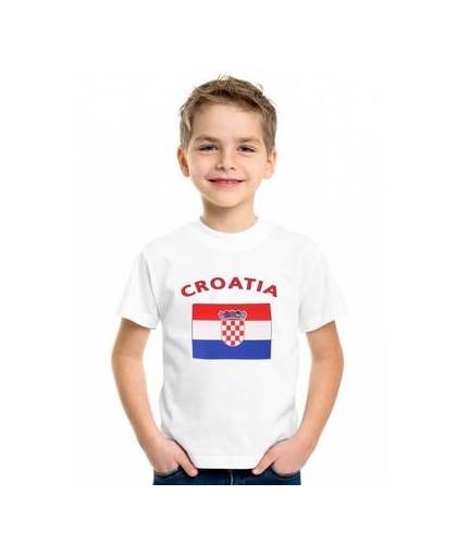 Wit kinder t-shirt kroatie m (134-140)