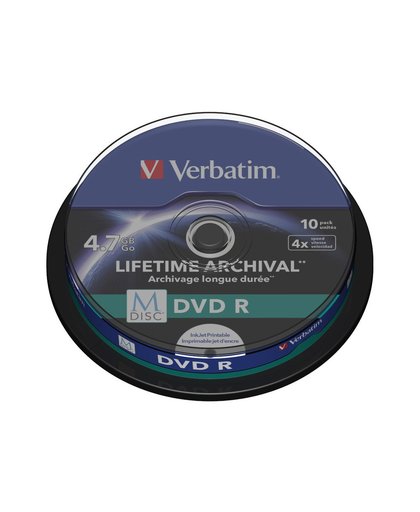 Verbatim M-Disc DVD R 4.7GB 10stuk(s)