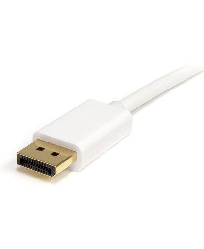 StarTech.com 2 m witte Mini DisplayPort-naar-DisplayPort 1.2 adapterkabel M/M DisplayPort 4k