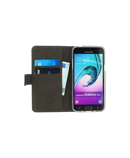 Mobilize Gelly Wallet Book Case Samsung Galaxy J3 (2016) Zwart