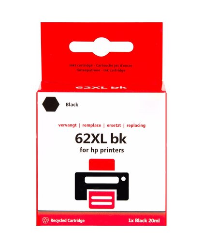 Huismerk 62XL Zwart voor HP printers (C2P05AE)