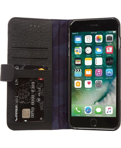 Decoded Leather Wallet Case Apple iPhone 7 Plus/8 Plus Zwart