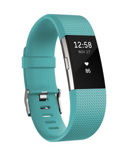 Fitbit Charge 2 Teal/Silver - L