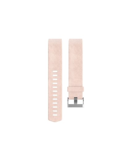 Fitbit Charge 2 Polsband Leather Blush Pink - L