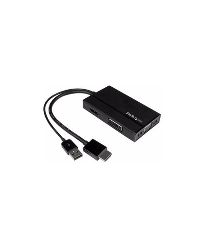 StarTech.com A/V reisadapter: 3-in-1 HDMI naar DisplayPort, VGA of DVI 1920 x 1200