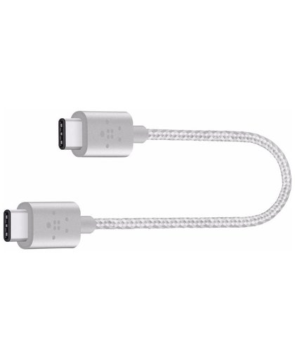 Belkin USB C naar USB C Kabel 15cm Zilver