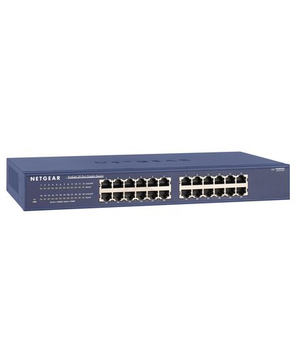 Netgear ProSAFE Unmanaged Switch - JGS524 - 24 Gigabit Ethernet poorten 10/100/1000 Mbps