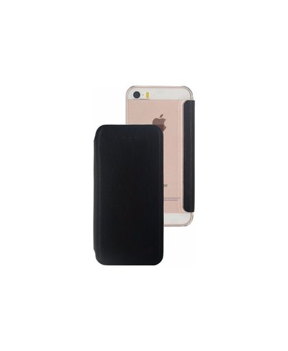 Mobilize Slim Gelly Booklet Apple iPhone 5/5S/SE Solid Zwart