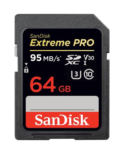 Sandisk SDXC Extreme Pro 64GB 95MB/S Class 10