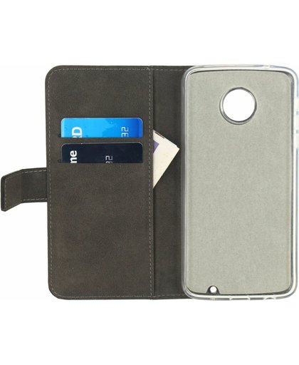 Mobilize Classic Gelly Wallet Book Case Lenovo Moto Z Play Zwart
