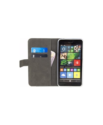 Mobilize Classic Gelly Wallet Microsoft Lumia 640 XL Book Case Zwart