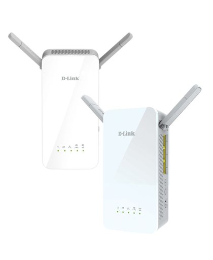 D-Link COVR-P2502/E PowerLine-netwerkadapter 1300 Mbit/s Ethernet LAN Wi-Fi Grijs, Wit 2 stuk(s)