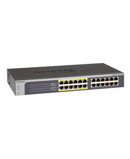 Netgear ProSAFE Unmanaged Plus Switch - JGS524PE - 24 Power over Ethernet (PoE) poorten