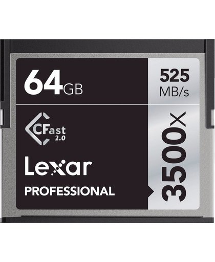 Lexar 64GB CFast 2.0 Professional 3500x 525 MB/s