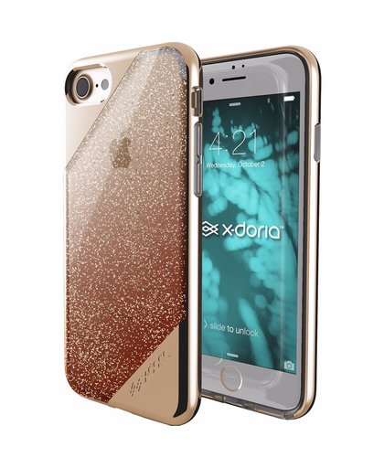 X-Doria Revel Lux Glitter Apple iPhone 7/8 Back Cover Goud