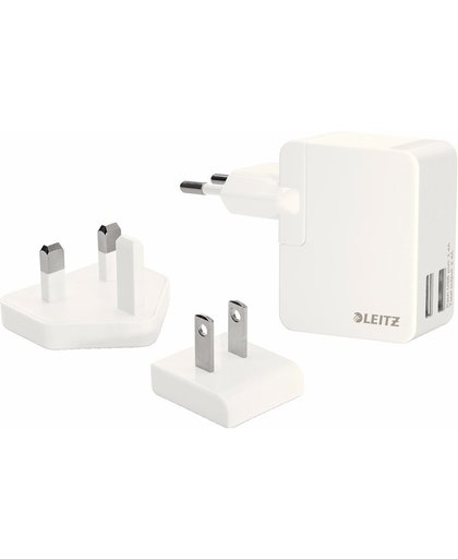 Leitz Complete Travel Charger 2X USB Wit