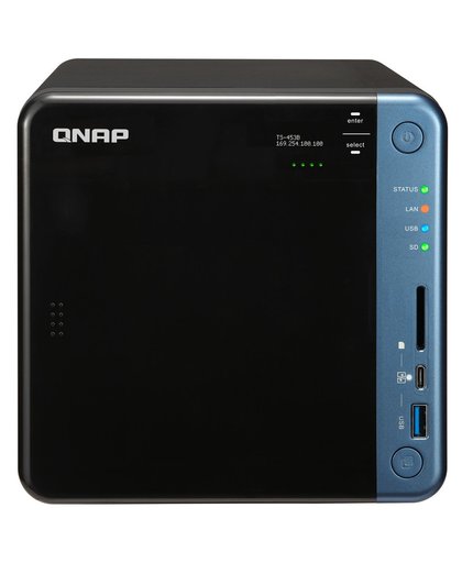 QNAP TS-453B Ethernet LAN Desktop Zwart NAS