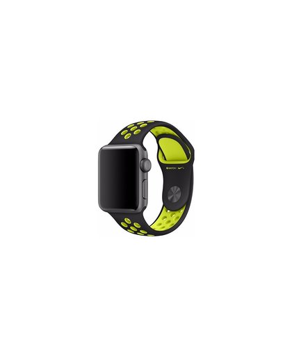 Apple Watch 38mm Polsband Nike Sport Zwart/Volt