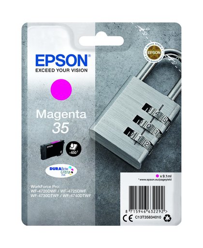 Epson Singlepack Magenta 35 DURABrite Ultra Ink inktcartridge