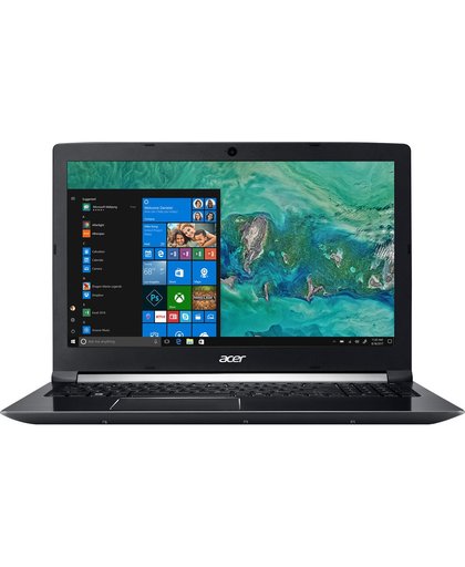 Acer Aspire A715-71G-70GD Zwart Notebook 39,6 cm (15.6") 1920 x 1080 Pixels 2,8 GHz Zevende generatie Intel® Core™ i7 i7-7700HQ