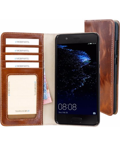 Mobiparts Excellent Wallet Huawei P10 Book Case Bruin