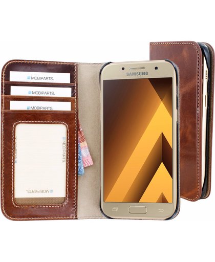 Mobiparts Excellent Wallet Samsung Galaxy A3 (2017) Book Case Bruin