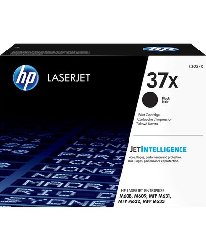 HP 37X Lasertoner 25000 pagina's Zwart