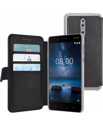 Azuri Wallet Magneet Nokia 8 Book Case Zwart