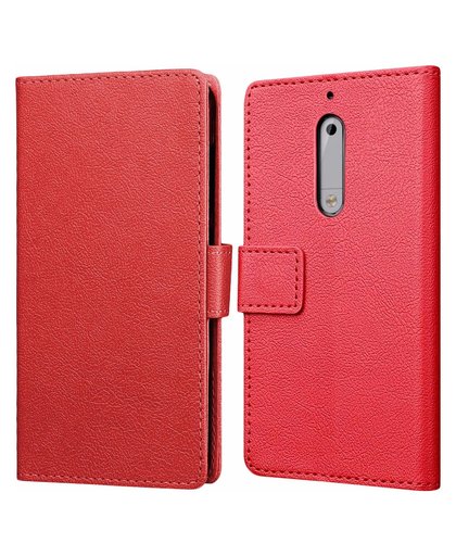 Just in Case Wallet Nokia 5 Book Case Rood
