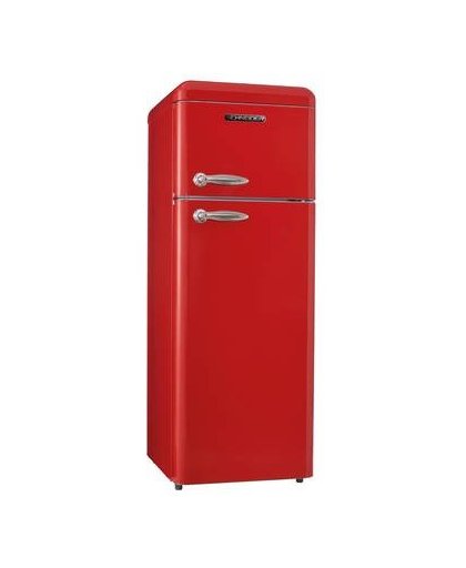 Schneider sl 210 fr-dd a++ retro koelkast fire red